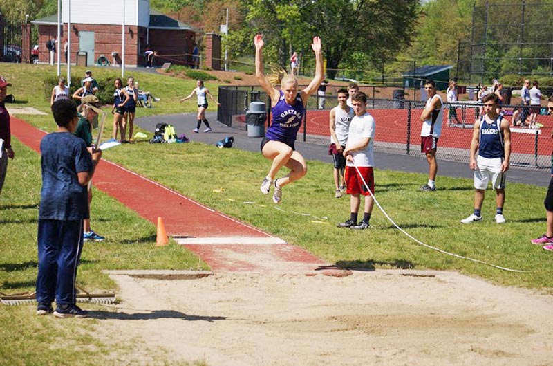 Livy Smith in the long jump.
