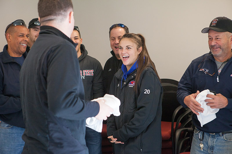 Noelle Lambert was all smiles as she recounted her recovery.