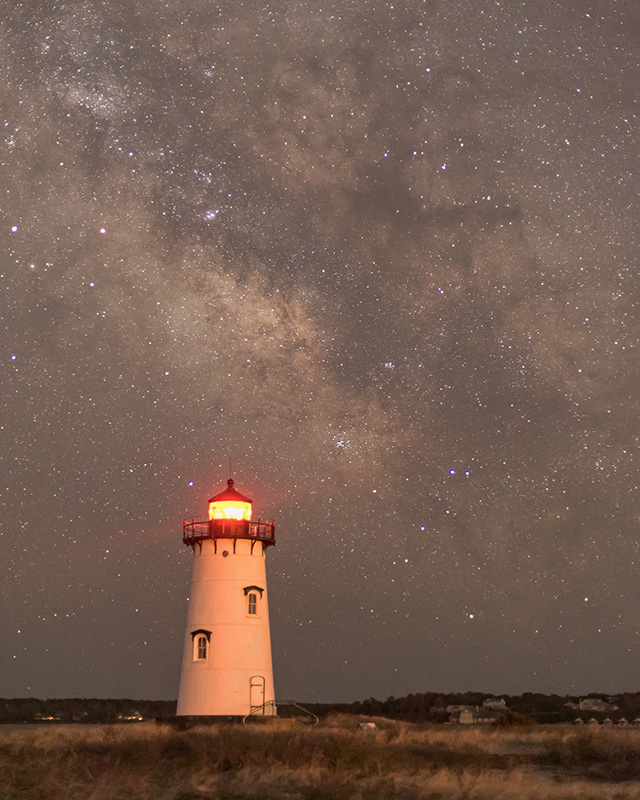 Edgartown Light under the Milky Way.
