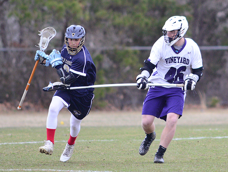 Jason Davey holds a Coyle and Cassidy Warrior in check.