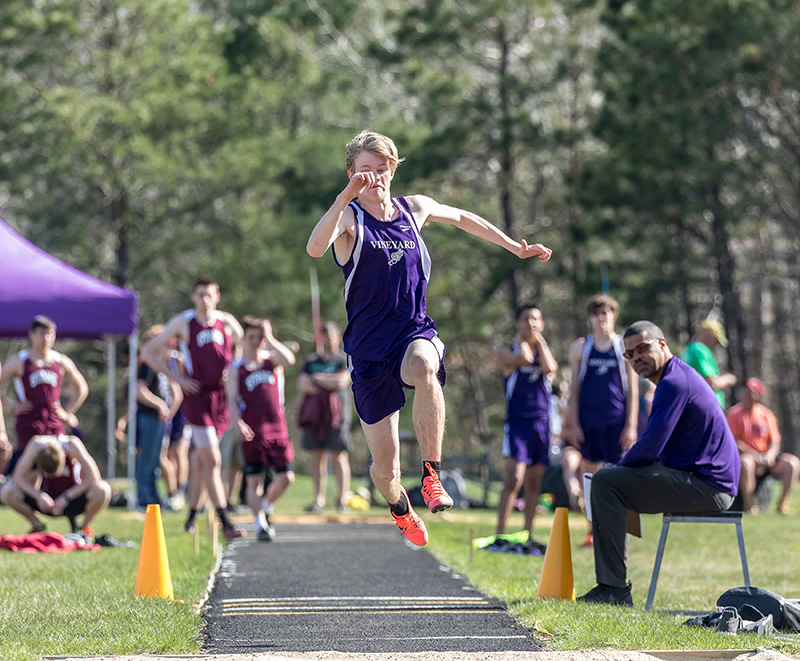 Dash Christy does the triple jump.
