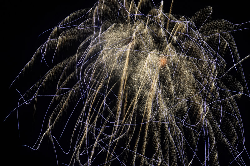 Fireworks light up the sky for the annual event in Oak Bluffs.