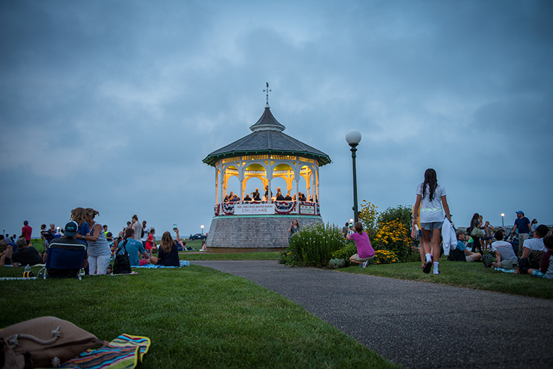 The Vineyard Haven Band played before the fireworks.