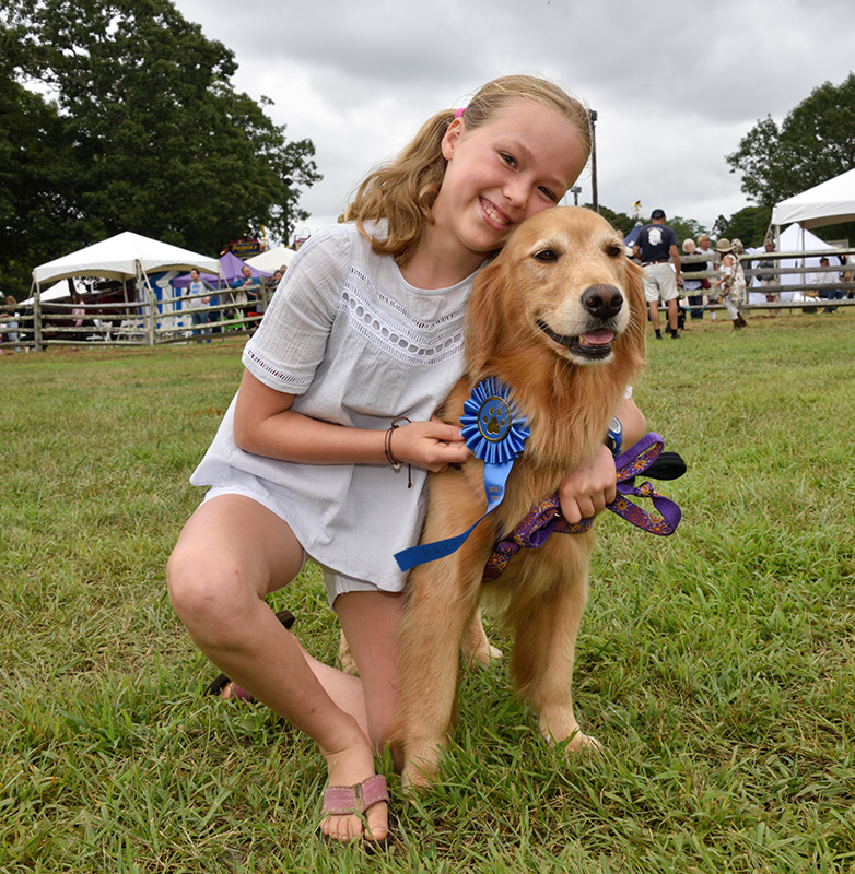 Gwendolyn Jarrell and her glorious Golden, Stella.
