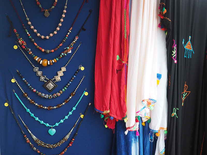 A sampling of Moroccan goods at Silver Sahara.