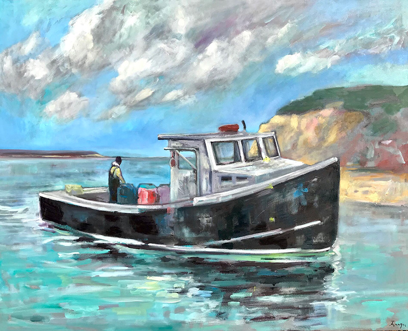 “Mr. Garc” Oil on canvas, 48 x 60 inches, Northwater Gallery.