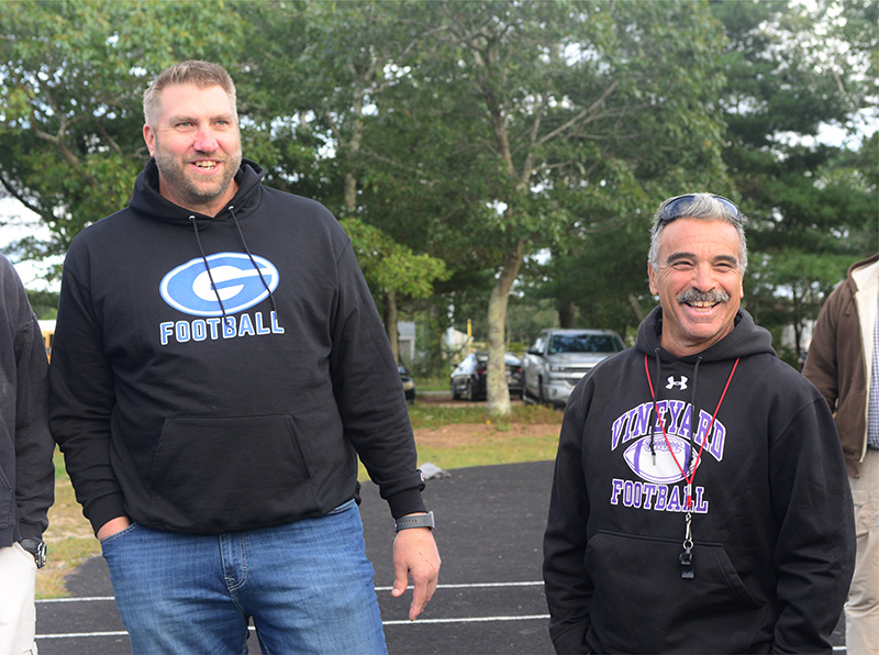 Max Lane and Vineyard Coach Donald Herman.