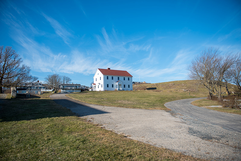 The U.S. Coast Guard building in Gosnold.