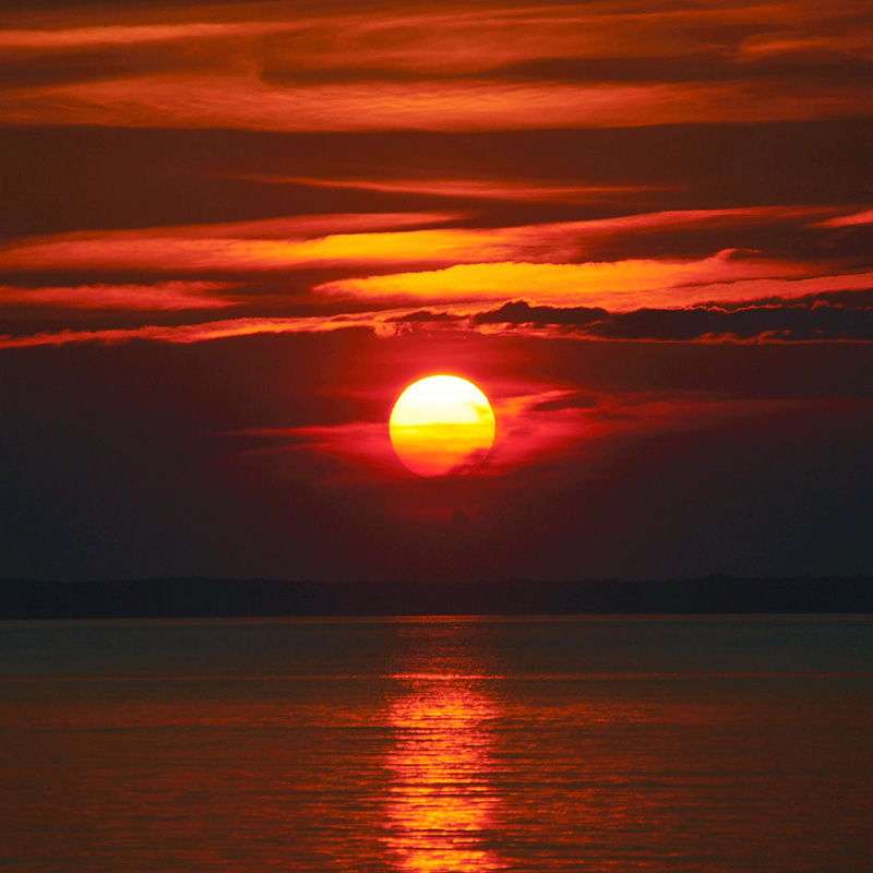 Sunset at Lambert’s Cove.