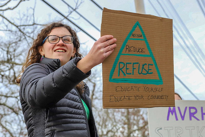 Ingrid Moore pushes for more recycling.