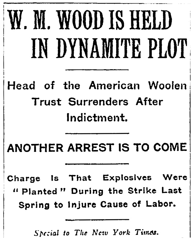 New York Times headline, 1912.