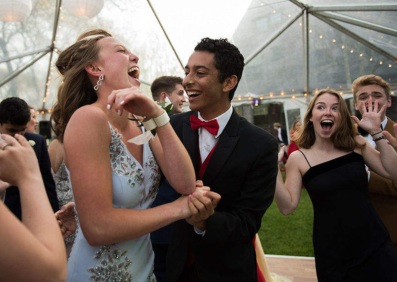 Kya Maloney and J.P. Alves dance at prom.