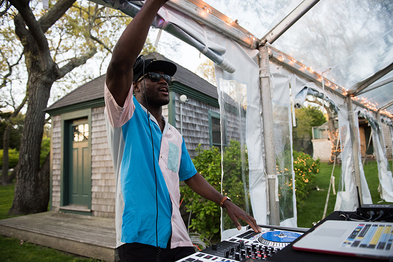 Junior Campbell, “DJ Dern,” plays music at prom.