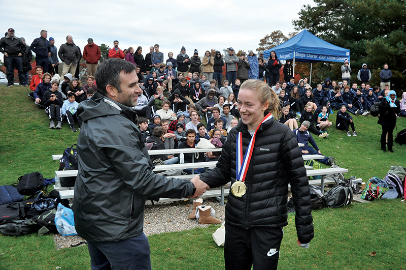 Adrienne Christie is awarded for her first place win.