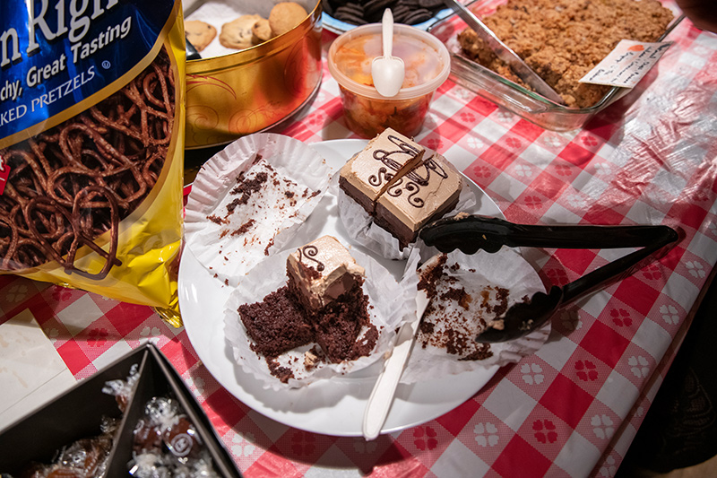 Guests brought desserts of all kinds to the Ag Hall.