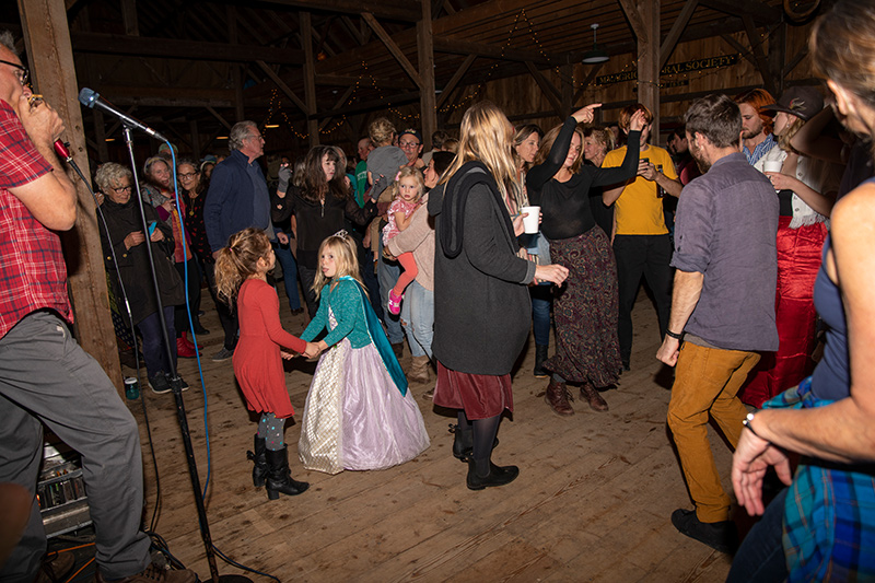 People of all ages danced the night away at the Ag Hall.
