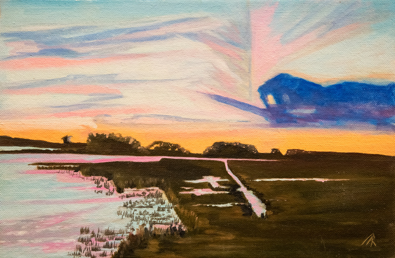“Sengecontacket Pond,” Oil on Linen.