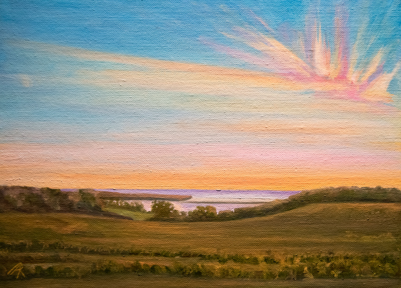 “Allen Farm,” Oil on Linen.