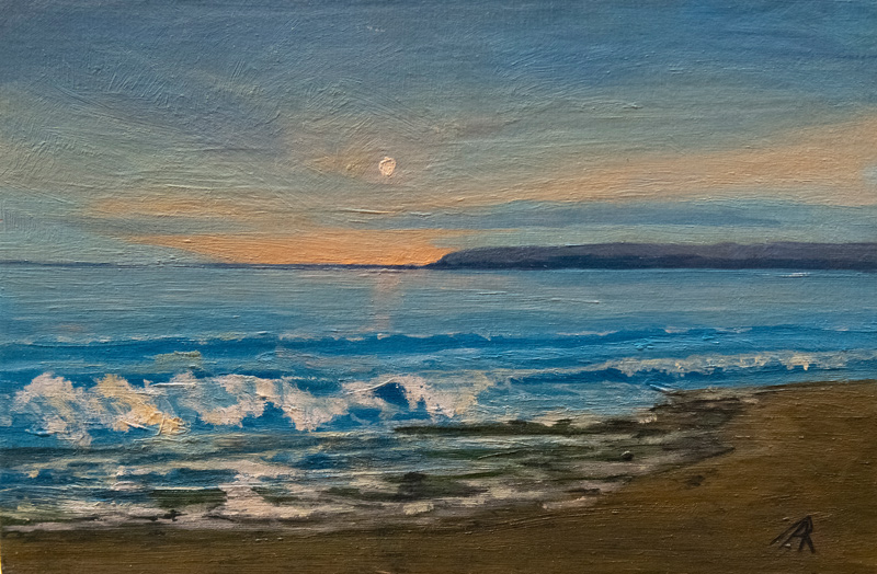 “Squibnocket Beach,” Oil on Panel.