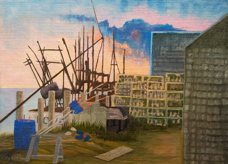 “Larsons,” Oil on Linen.
