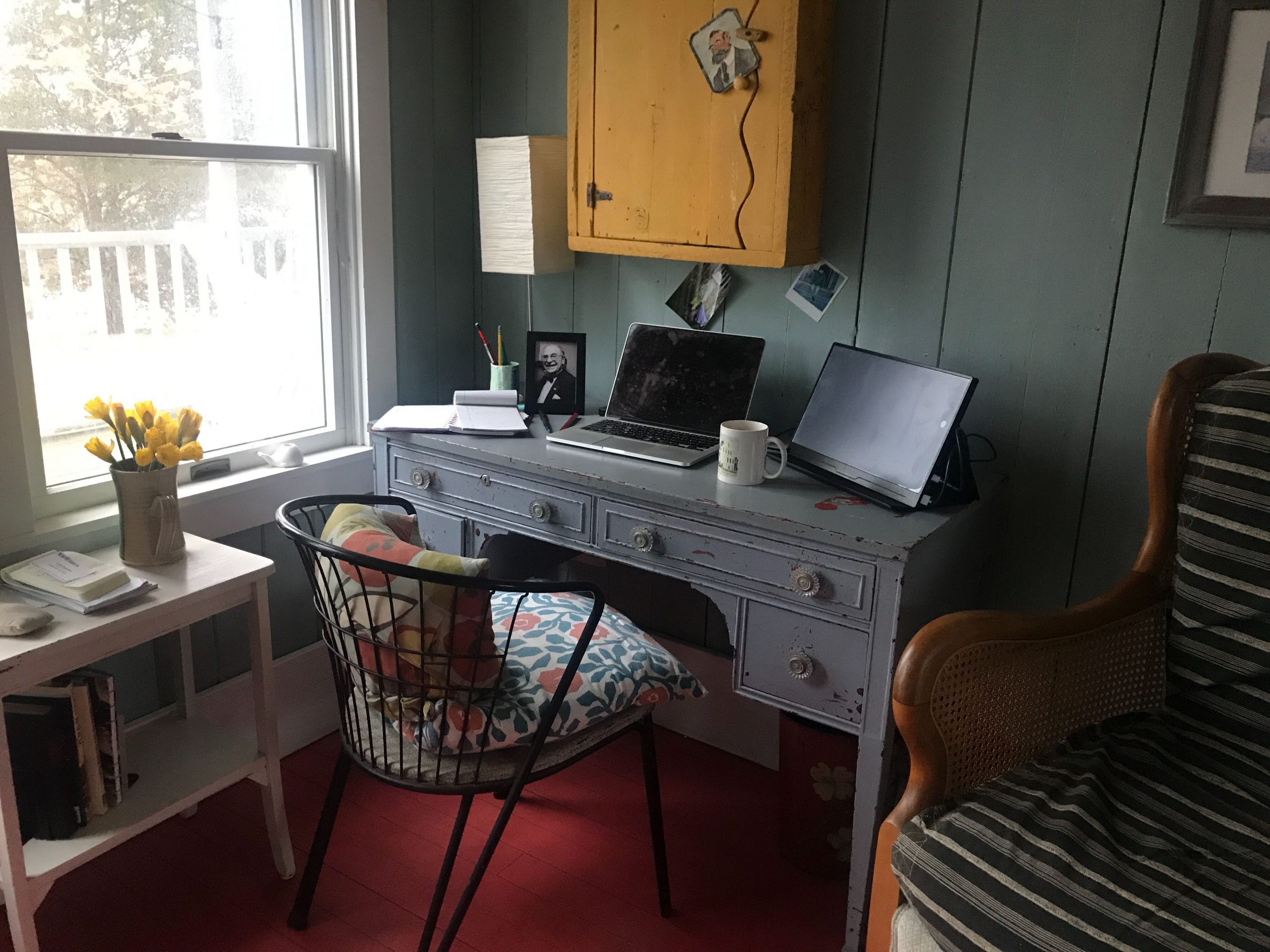 Associate publisher Jamie Kageleiry’s home office.