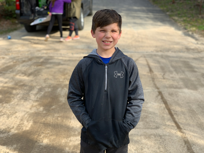 Rowan Huffam got a vehicle salute for his 10th birthday Thursday.