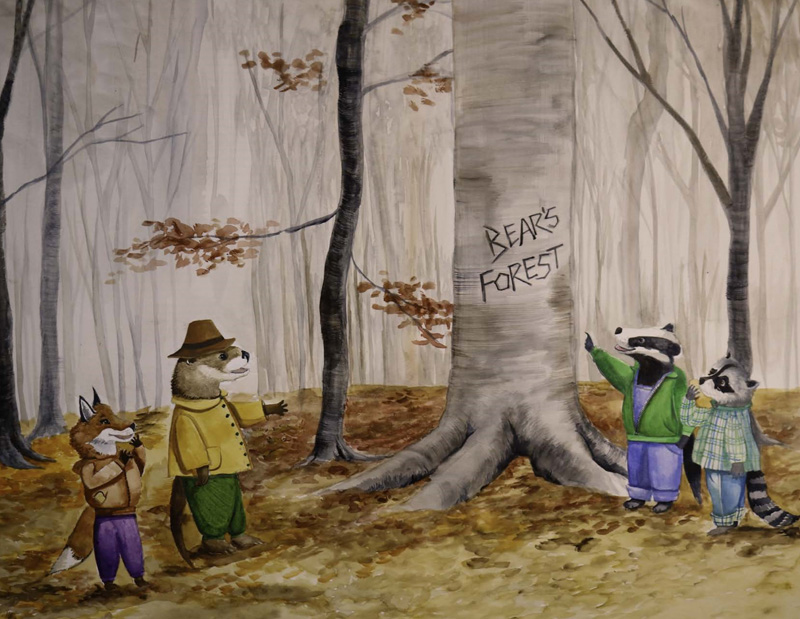 badger-fox-bear-sign-on-tree.jpg