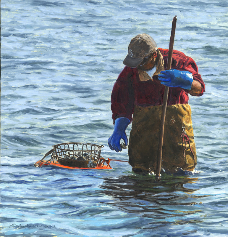 “Harvest From the Sea” Oil on Panel, 10″ x 9.5″