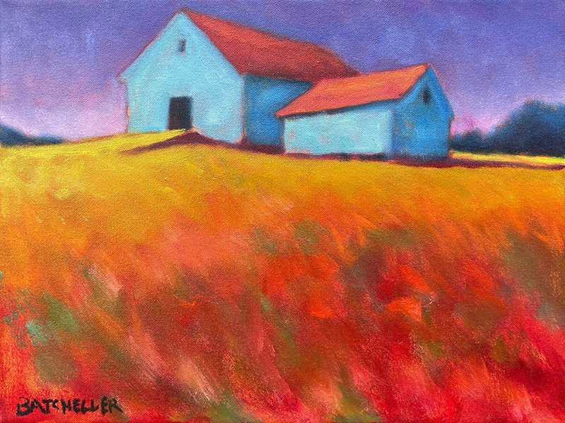 “Powder Blue”  Oil on Canvas, 16″ x 12″