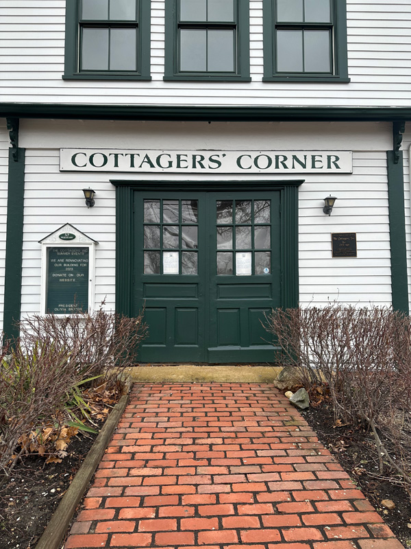 The Cottagers’ Corner building in Oak Bluffs is currently being renovated.