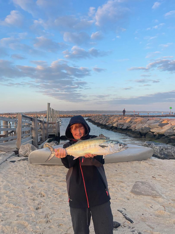 Corrick Slavin with his new leading Junior Shore Bonito.