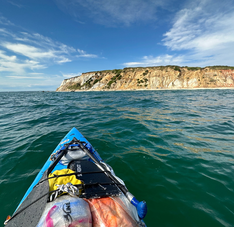 Coming ashore near Aquinnah.