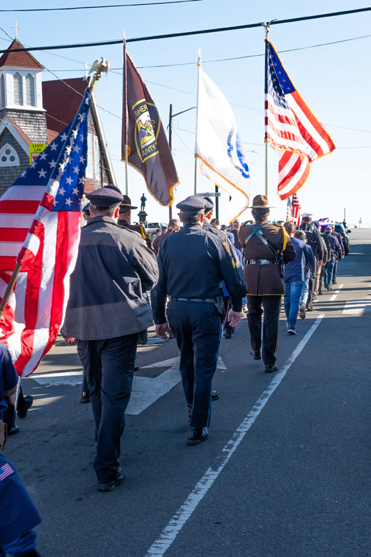 The Veteran’s Day parade processed to Owen Park.
