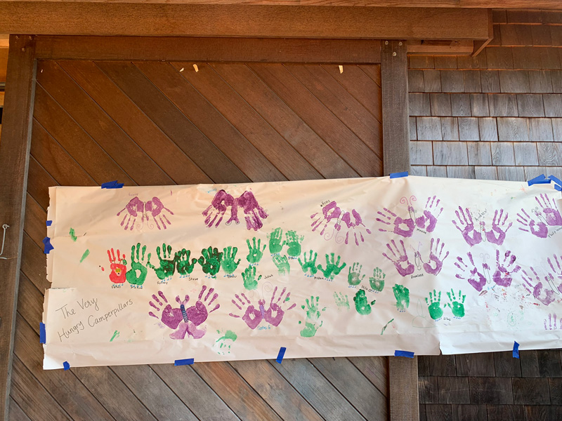 Camper hand prints.