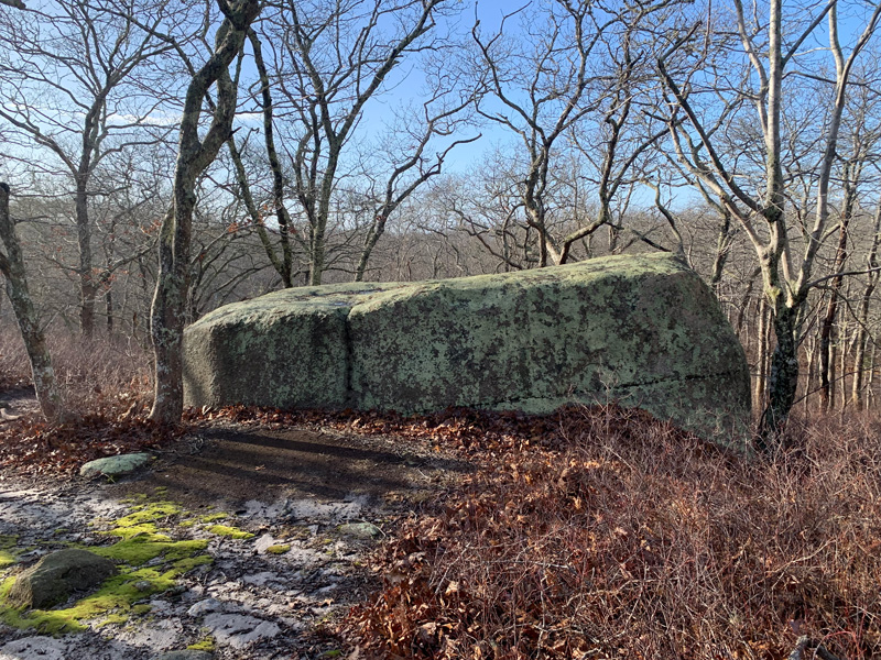 Middle Line Wood’s errant rock.