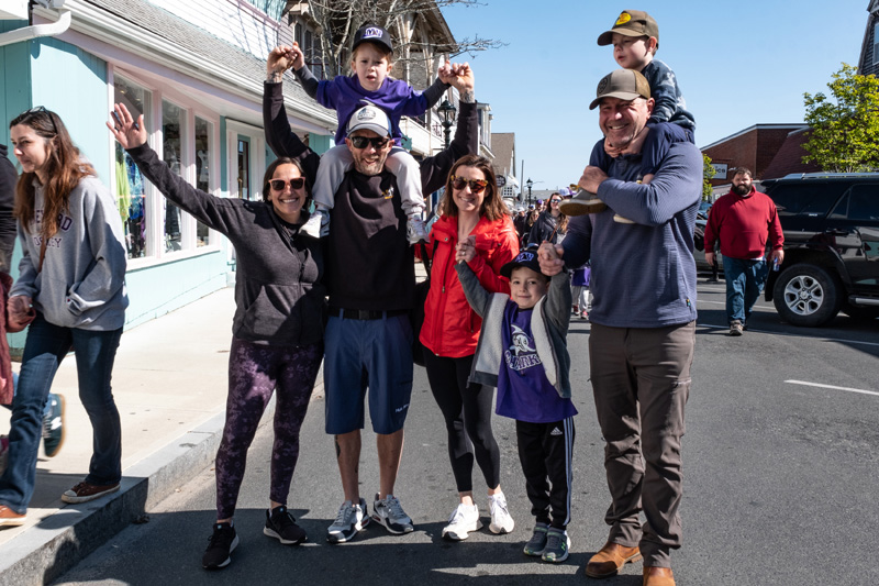 Families came out in support of their little ones playing ball.
