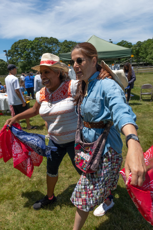 Adults joined in on the fun and games during the 3 legged race.