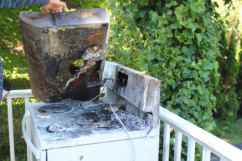 The fire started in building A-2’s kitchen.