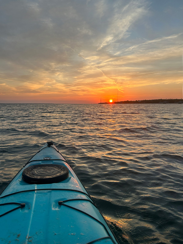 Sun rising over East Chop.