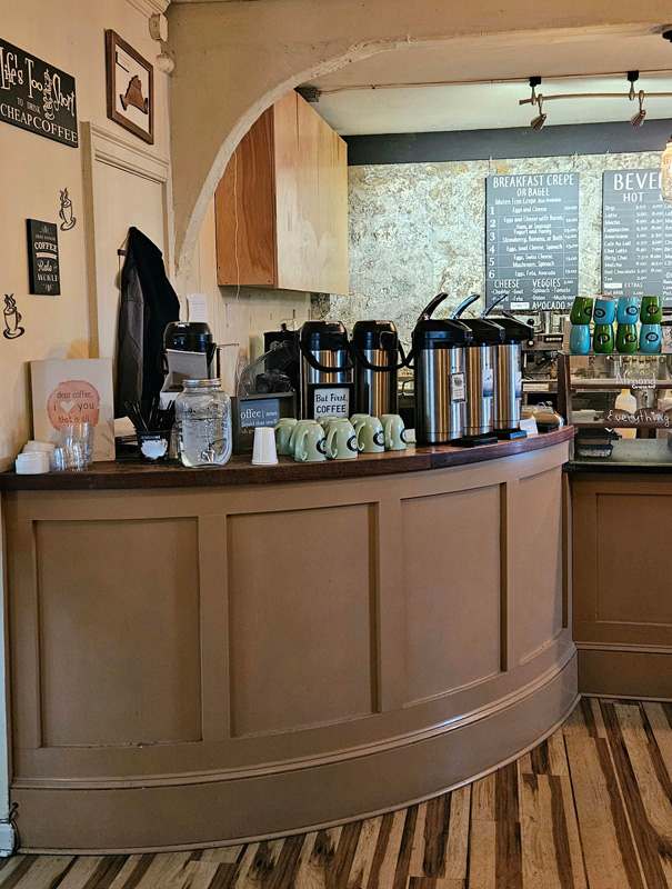 Coffee station at Nat’s Nook