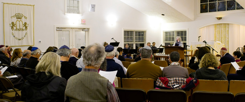 The Hebrew Center was filled for Tuesday’s remembrance.