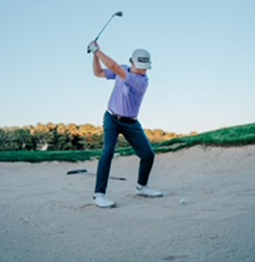 Senior Golfer Nick Rabeni in action.