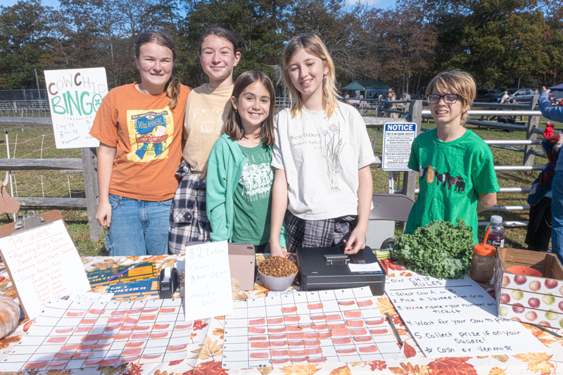 Kids really enjoyed staffing the Cow Chip Bingo game!