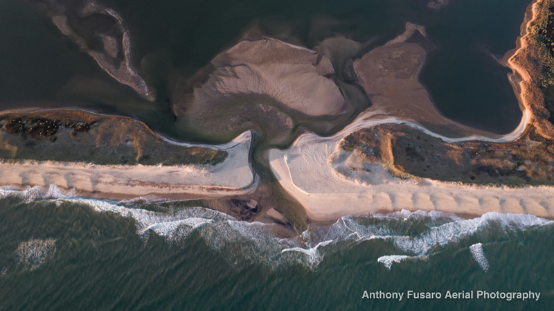 Drone footage of channel in 2023.