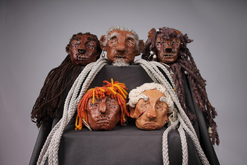 A few of Isla’s shrunken heads