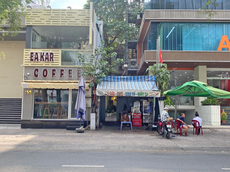 A Coffee stand in Ho Chi Minh, Vietnam.