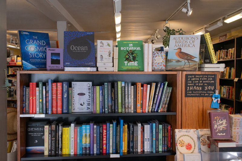 There’s books on so many topics at Bunch of Grapes!