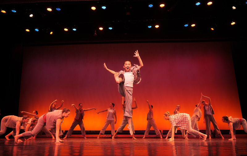 Leya LaBell performs in “Wrecking Ball.”