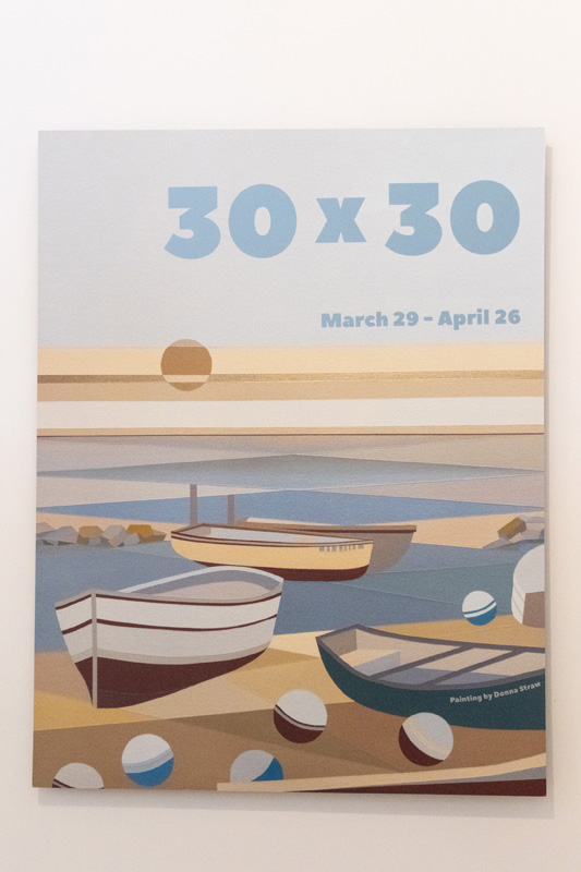 See the  wonderful art submissions of the 30 x 30 exhibition at Featherstone.